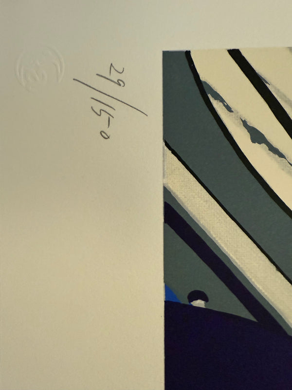 "TADANORI YOKOO - Then and Now (Shaving Woman) – Tadanori Yokoo, 1991", Japanese Contemporary Art Poster, Original Silk Screen 1991, Ultra Rare, Size (c.80 x 120cm)