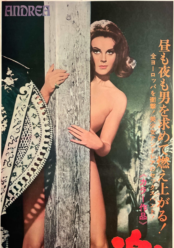 “Andrea” / 「激しい女」, Original Japanese Movie Poster 1969, STB Tatekan Size (approximately 51 × 145 cm) T115