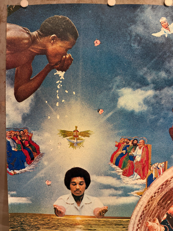 “TADANORI YOKOO – EARTH, WIND AND FIRE 1976”, Japanese Contemporary Art Poster, Original Offset 1976, Ultra‑Rare, B1 Size (c. 73 × 101 cm)