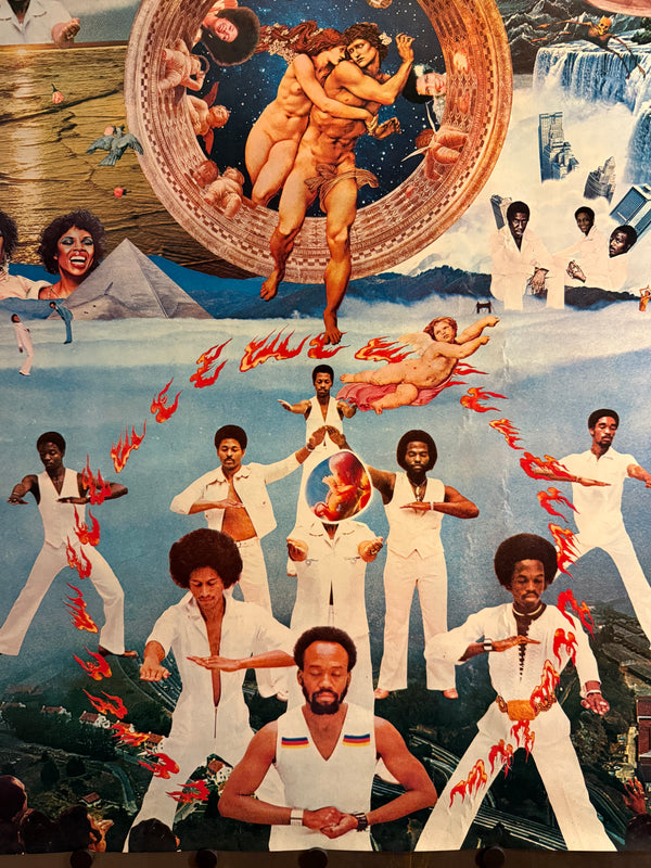 “TADANORI YOKOO – EARTH, WIND AND FIRE 1976”, Japanese Contemporary Art Poster, Original Offset 1976, Ultra‑Rare, B1 Size (c. 73 × 101 cm)