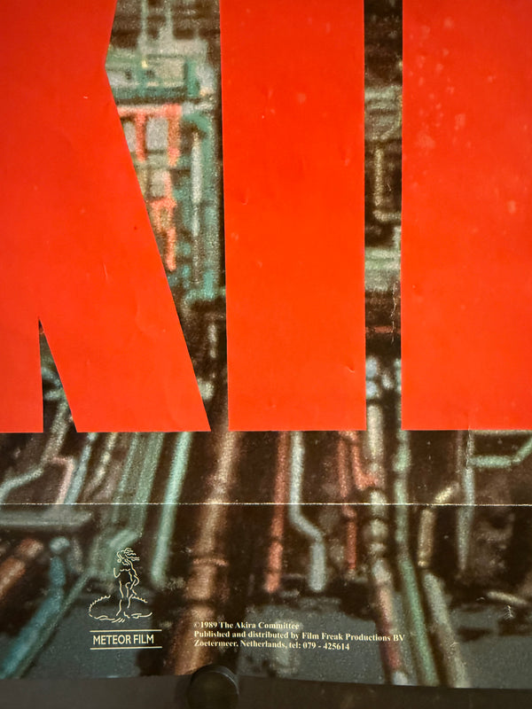 "Akira", Original Dutch Release Movie Poster c. 1990, Size (68 × 99 cm)