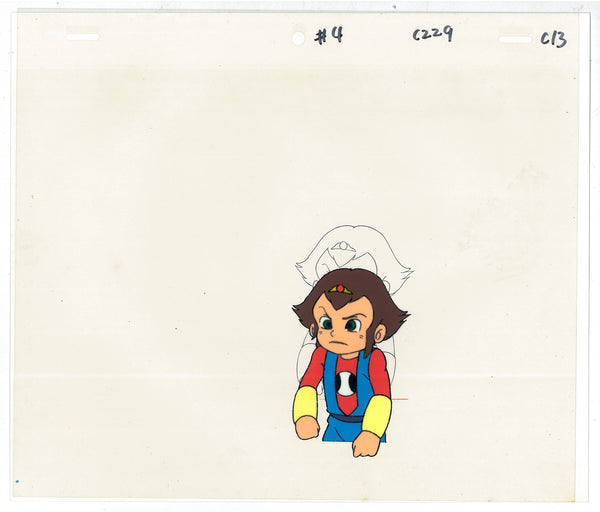 “Time Bokan Series: Itadakiman” (タイムボカンシリーズ イタダキマン), Seven Original Hand-Painted Production Cel-ga (“セル画”) Group, including Itadakiman / Kusaku Magota, Yan-Yan and Dasaineen, Tatsunoko Production / Fuji Television, 1983
