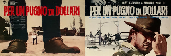 "A Fistful of Dollars" ("Per Un Pugno Di Dollari"), Original Release Japanese Press-Sheet / Speed Movie Poster 1967, B4 Size (26 x 73cm) C223