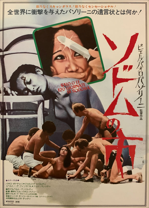 "Salò, or the 120 Days of Sodom", Original Release Japanese Movie Poster 1976, B2 Size (51 x 73cm)  D167