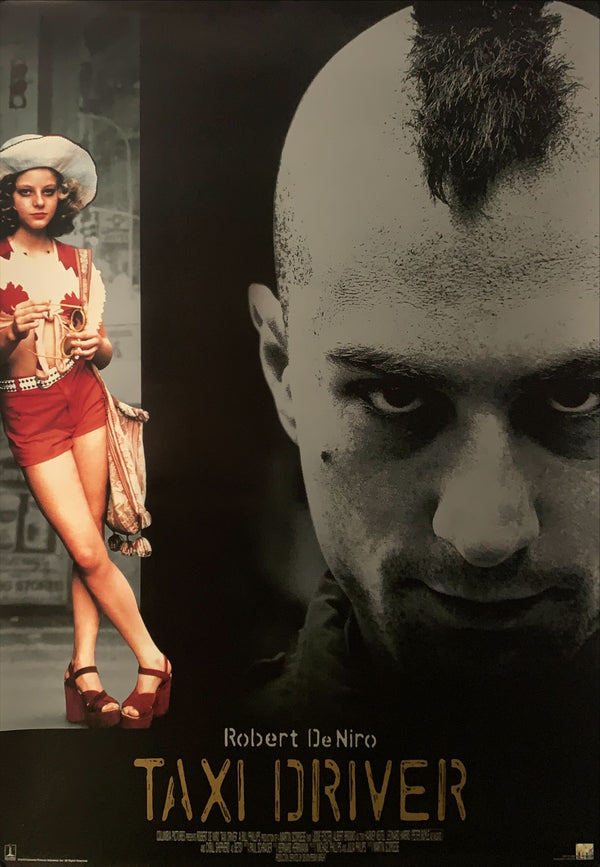 "Taxi Driver", Original Re-Release Japanese Movie Poster 1990`s, B2 Size (51 x 73cm) D216