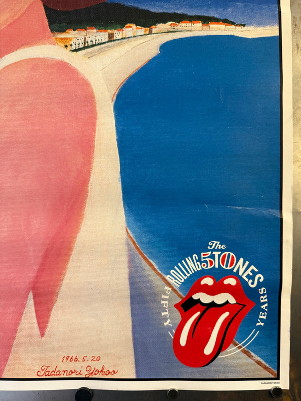 Tadanori Yokoo × The Rolling Stones “DROOL / よだれ” 50th-Anniversary B1 Poster (2012) Offset lithograph on paper | B1 size ≈ 103 × 72.8 cm | Very limited, museum-grade rarity