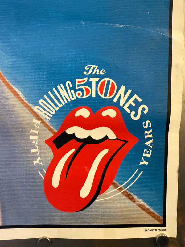 Tadanori Yokoo × The Rolling Stones “DROOL / よだれ” 50th-Anniversary B1 Poster (2012) Offset lithograph on paper | B1 size ≈ 103 × 72.8 cm | Very limited, museum-grade rarity