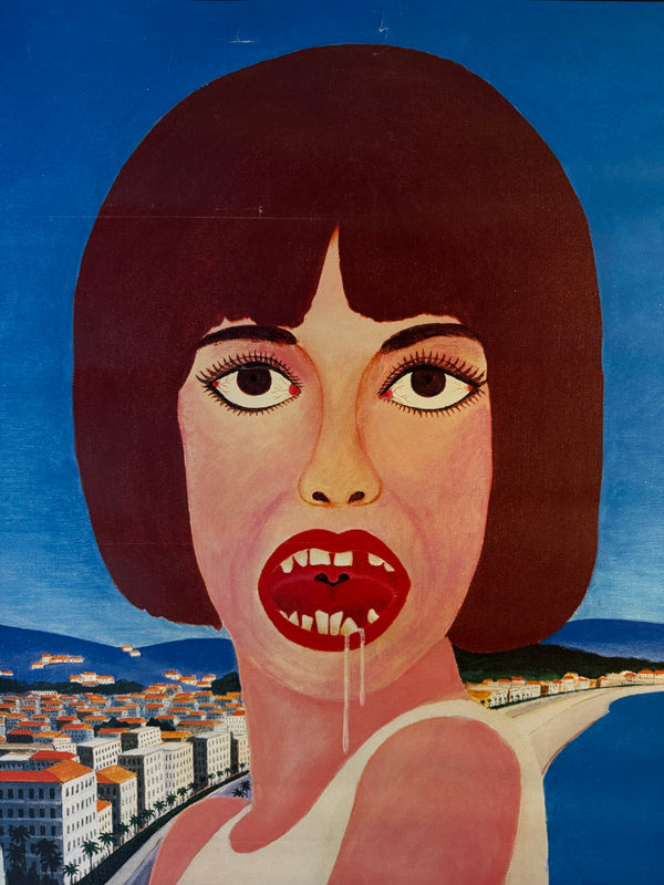 Tadanori Yokoo × The Rolling Stones “DROOL / よだれ” 50th-Anniversary B1 Poster (2012) Offset lithograph on paper | B1 size ≈ 103 × 72.8 cm | Very limited, museum-grade rarity