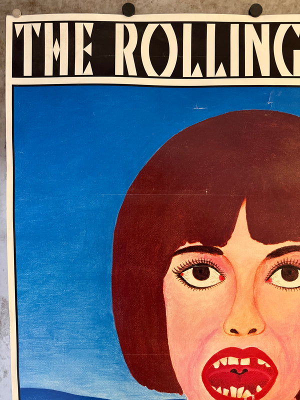 Tadanori Yokoo × The Rolling Stones “DROOL / よだれ” 50th-Anniversary B1 Poster (2012) Offset lithograph on paper | B1 size ≈ 103 × 72.8 cm | Very limited, museum-grade rarity