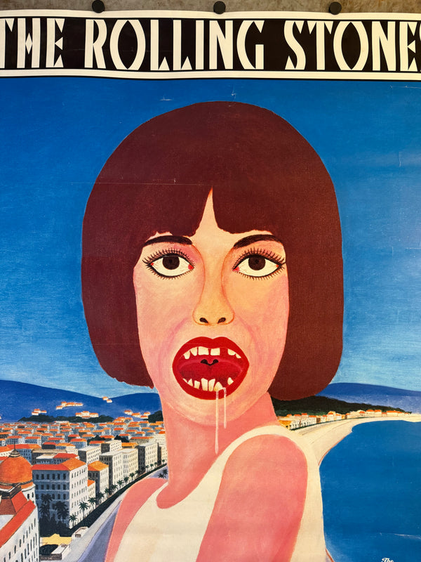 Tadanori Yokoo × The Rolling Stones “DROOL / よだれ” 50th-Anniversary B1 Poster (2012) Offset lithograph on paper | B1 size ≈ 103 × 72.8 cm | Very limited, museum-grade rarity