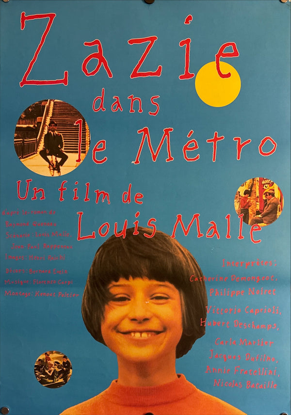 "Zazie dans le Métro", Original Re-Release Japanese Movie Poster 2000`s, B2 Size (51 x 73cm) M3