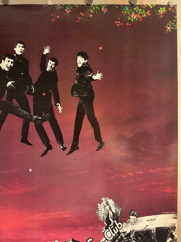 “TADANORI YOKOO – THE BEATLES / STAR-CLUB 1977”, Japanese Contemporary Art Poster, Original Offset 1977, Ultra Rare, B1 Size (c. 72.8 × 102.7 cm) KA6