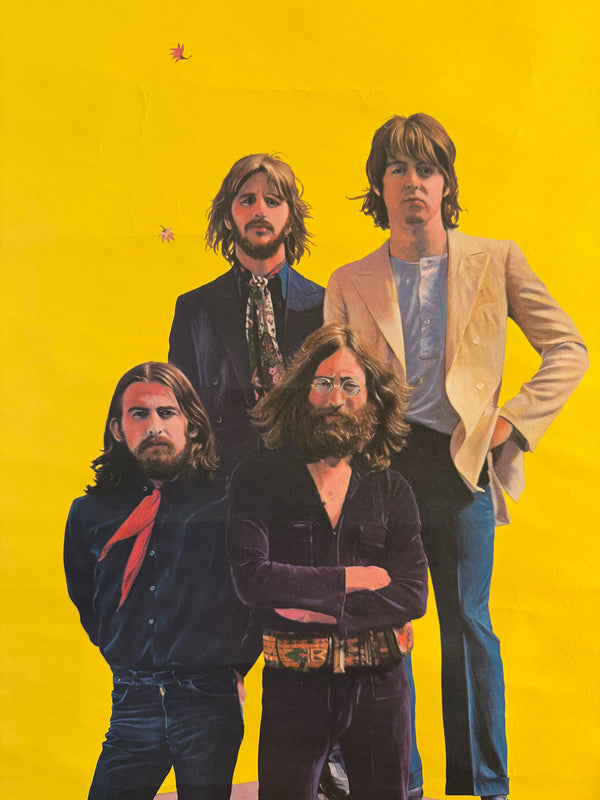 “The Beatles” — Tadanori Yokoo (横尾忠則), Original Japanese Advertising Poster 1983 (Asahi Mutual Life “Love Campaign”), B2 Size (51 × 73 cm), O479