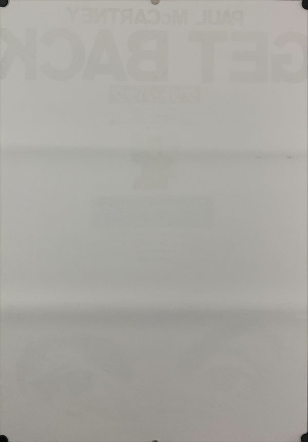 "Paul McCartney GET BACK", Original Release Japanese Movie Poster 1990`s, B2 Size (51 x 73cm) E134