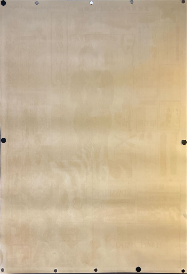 "TADANORI YOKOO - The Hunchback of Aomori Prefecture", Japanese Contemporary Art Poster, Original Silk Screen 1966, Ultra Rare, Size (c.73 x 103cm)