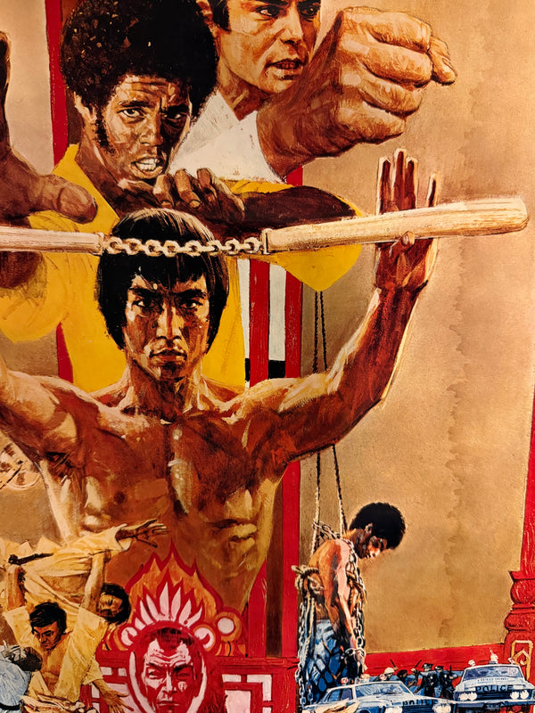 “Enter the Dragon” (燃えよドラゴン), Original Release Japanese Movie Poster 1973, B2 Size (51 × 73 cm) O532