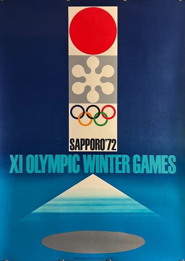 "Sapporo 1972: Winter Olympic Games", Original Release Japanese Advertising Poster 1971, B2 Size (51 x 73cm) K187