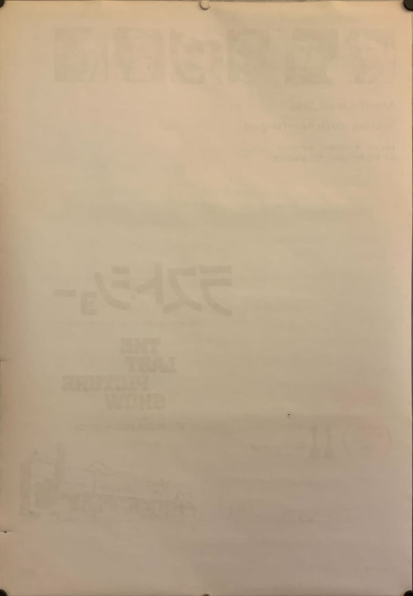 "The Last Picture Show", Original Release Japanese Movie Poster 1971, B2 Size (51 x 73cm) F155