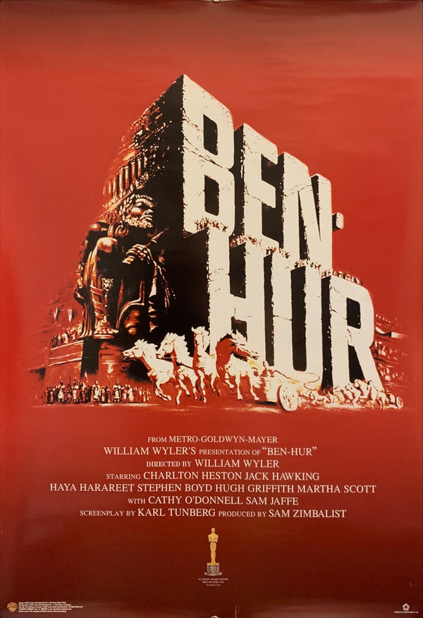 "Ben Hur", Original Video Release Japanese Movie Poster 1990s, B2 Size (51 x 73cm) F170