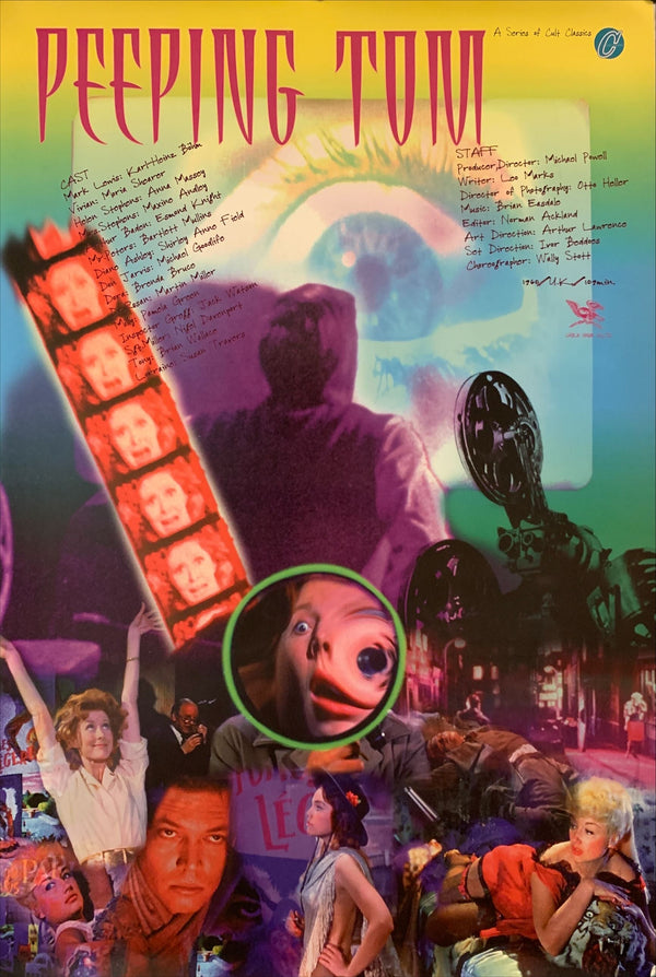 "Peeping Tom", Original Re-Release Japanese Movie Poster 1998, B2 Size (51 cm x 73 cm) G125