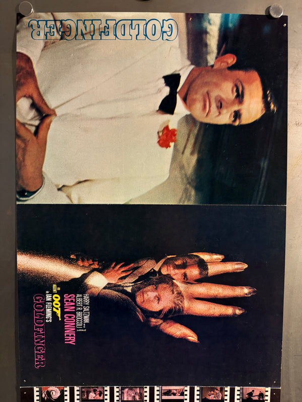 “Goldfinger” (007 ゴールドフィンガー), Original Japanese Press‑Sheet / Speed Poster, 1965 First Release, Speed Size (26 × 73 cm) ZA433
