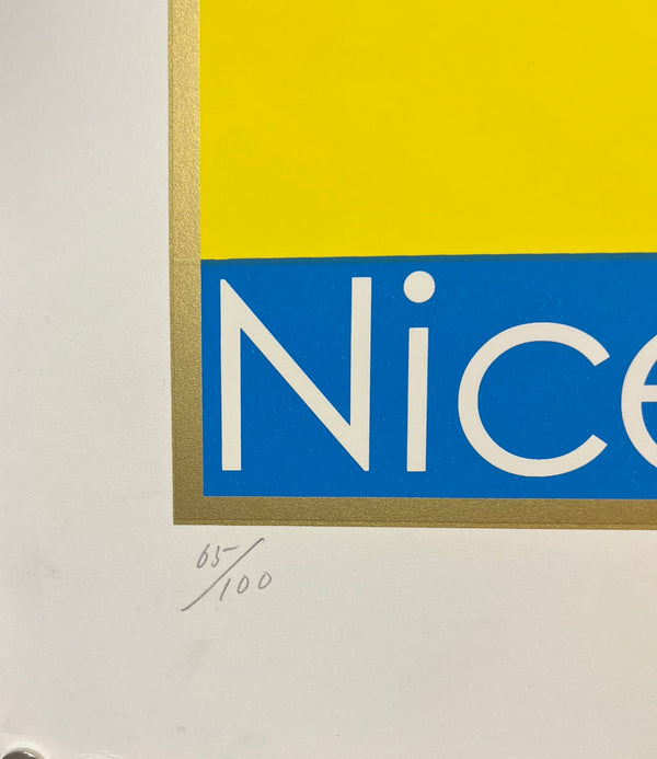 "TADANORI YOKOO - Title: Shanghai Hi Nice to See You", Japanese Contemporary Art Poster, Original Silk Screen 2010, Ultra Rare, Size (c.46 x 65cm)