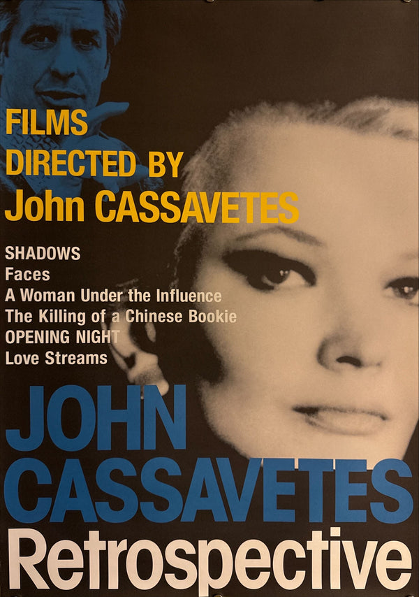 “John Cassavetes Retrospective”, Original Japanese Film Programme Poster 2013, B2 Size (51 × 73 cm) I108