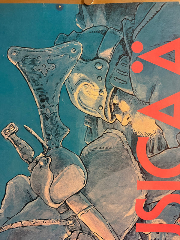 “Nausicaä of the Valley of the Wind” (風の谷のナウシカ), Original Release Japanese B2 Horizontal Theatrical Movie Poster 1984, Very Rare Style B / Image Board Design with Printed Miyazaki Signature, B2 Size (approx. 73 × 51 cm) Q291