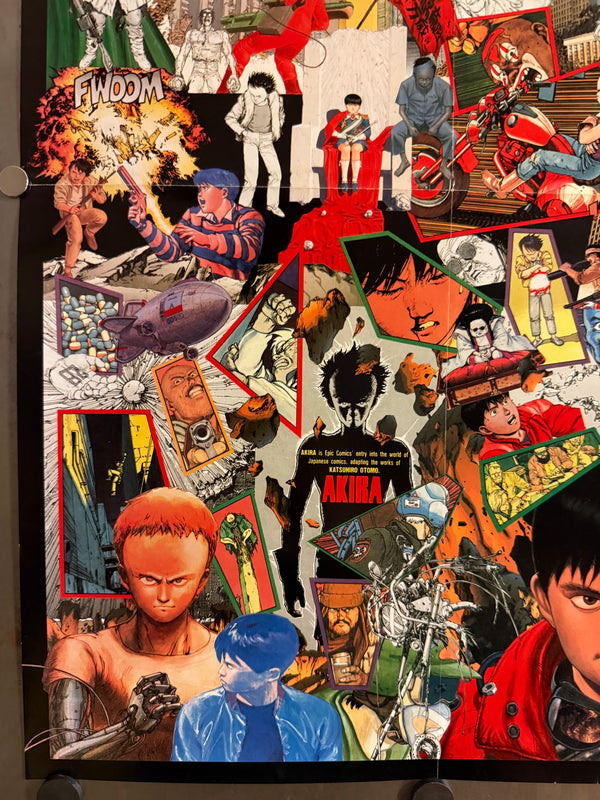 “Akira Club” (アキラクラブ), Rare Original Japanese B3 Promotional Poster 1995, B3 Size (c. 36 × 51 cm) ZA518