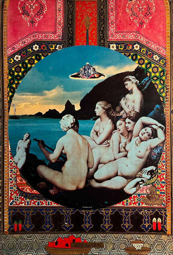 "TADANORI YOKOO - Takeda Cosmetics for Men 1974", Japanese Contemporary Art Poster, Original Offset 1974, Ultra Rare, Size (c.73 x 103cm)