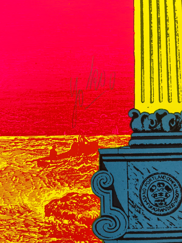 "TADANORI YOKOO - JASRAC", Japanese Contemporary Art Poster, Original Hand Signed Limited Edition Silk Screen 1994, Ultra Rare, Size (c.73 x 103cm)