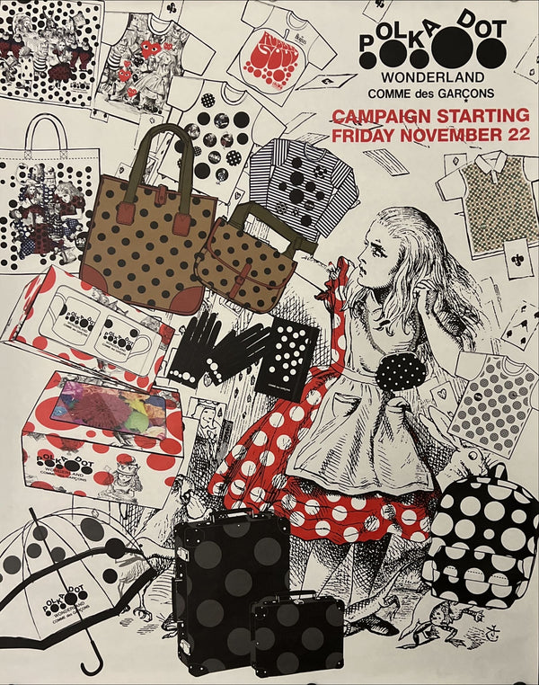 "Comme des Garçons – Polka Dot Wonderland", Original Japanese Promotional Poster 2013, 55 × 69 cm N141