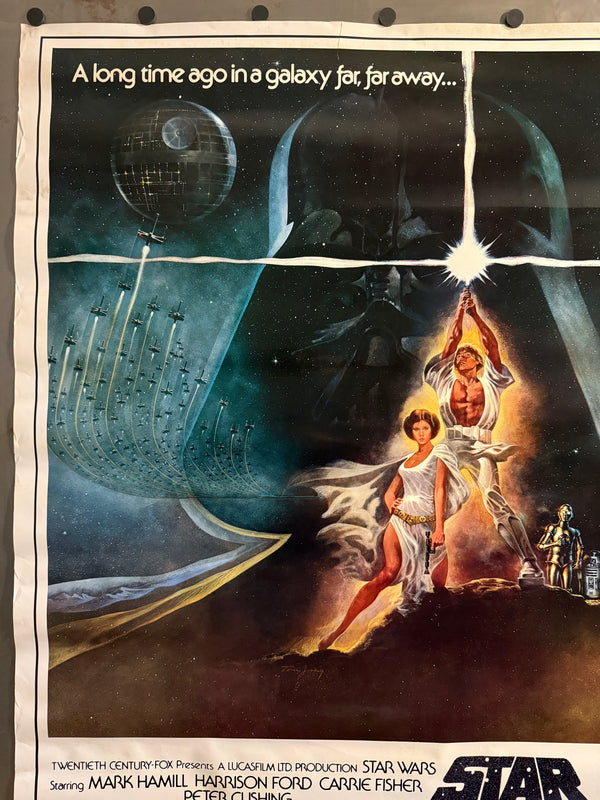"Star Wars: A New Hope" (スター・ウォーズ), Original Japanese Movie Soundtrack Poster 1982, B1 Size (c. 72 × 103 cm)