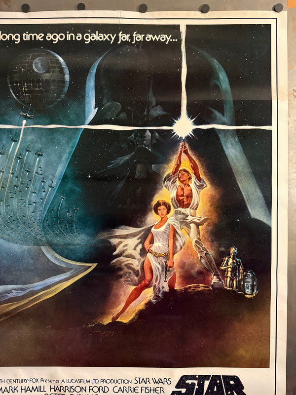 "Star Wars: A New Hope" (スター・ウォーズ), Original Japanese Movie Soundtrack Poster 1982, B1 Size (c. 72 × 103 cm)