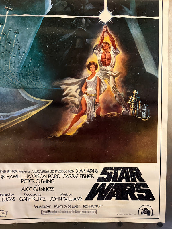 "Star Wars: A New Hope" (スター・ウォーズ), Original Japanese Movie Soundtrack Poster 1982, B1 Size (c. 72 × 103 cm)