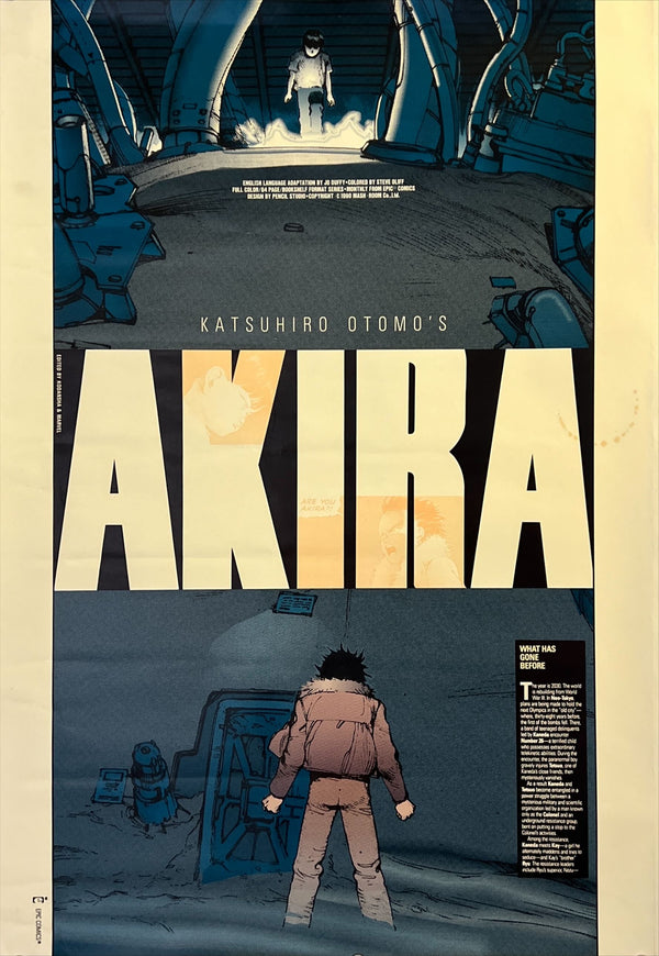 "Akira (アキラ)", Original Japanese Promo Poster 1990, Epic Comics × Kodansha / Marvel Release, B2 Size (51 × 73 cm) N160 A