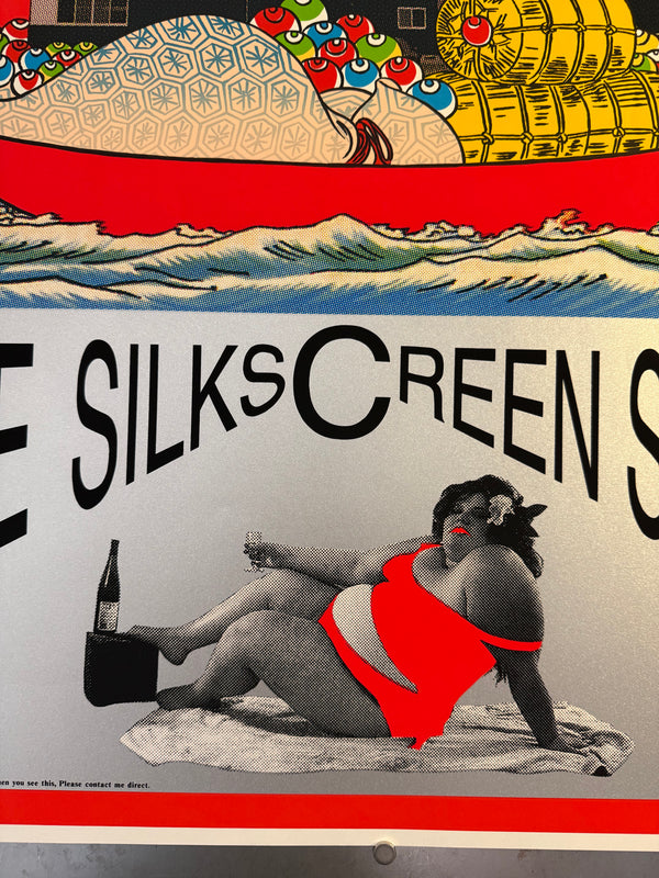 "TADANORI YOKOO - Okabe Silkscreen Studio", Japanese Contemporary Art Poster, Original Limited Edition Silk Screen 1997, Ultra Rare, Size (c.73 x 103cm)