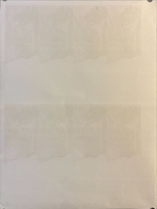 Ghidorah, the Three-Headed Monster (三大怪獣 地球最大の決戦) Toho Champion Festival re-release, Japan, 1971 Ultra-rare uncut advance-ticket printer’s proof sheet (印刷見本 / 8-up), Size 48 × 64 cm O598