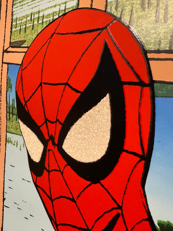 "TADANORI YOKOO × MARVEL – WE ARE MARVEL FAN CLUB EXHIBITION (Spider-Man / Spider-Girl)", Japanese Contemporary Art Poster, Original Silk Screen 2003, Ultra Rare, Museum-Framed, B1 Poster Size (c.102.9 × 72.8cm)