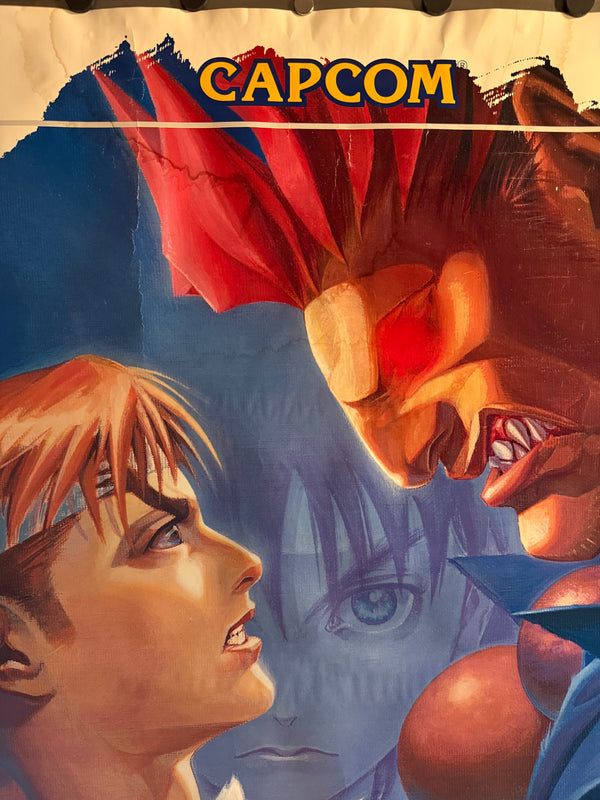 "Street Fighter Zero 2" (“Street Fighter Alpha 2”), Original Release Japanese CAPCOM Promotional Poster 1996, Rare, B1 Size (c.71 × 103 cm)