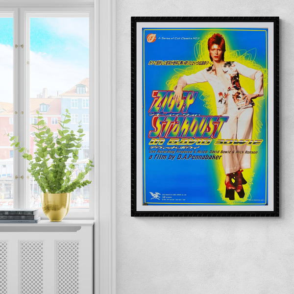 "The Rise and Fall of Ziggy Stardust and the Spiders from Mars", Original Release Japanese Movie Poster 1997, B2 Size (51 x 73cm)