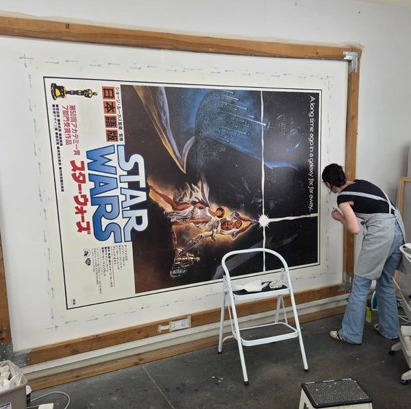 “STAR WARS” (1982) – GIANT JAPANESE TWO-SHEET STATION-FRONT “EKI-MAE” BILLBOARD – APPROX. 9× B2 – TOM JUNG