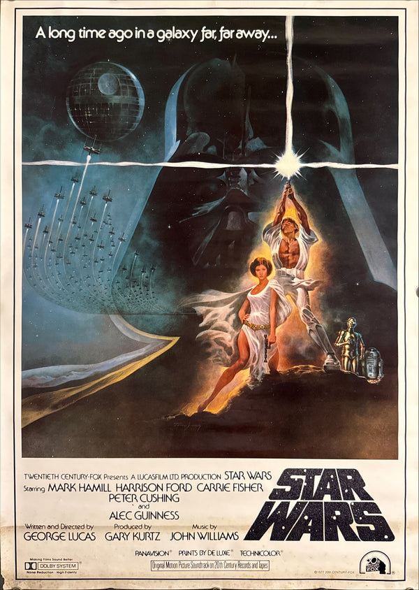 “Star Wars: A New Hope” (Star Wars), Original Japanese Soundtrack Poster 1982, B2 Size (51 × 73 cm) K180