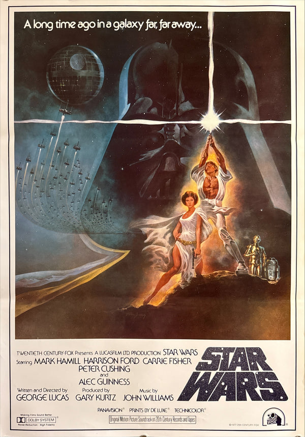 “Star Wars: A New Hope” (Star Wars), Original Japanese Soundtrack Poster 1982, B2 Size (51 × 73 cm) K180
