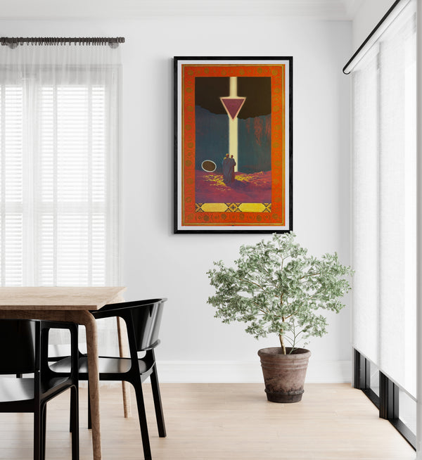 "TADANORI YOKOO - Clear Light May 1974", Japanese Contemporary Art Poster, Original Offset 1974, Ultra Rare, Size (c.69 x 103cm)