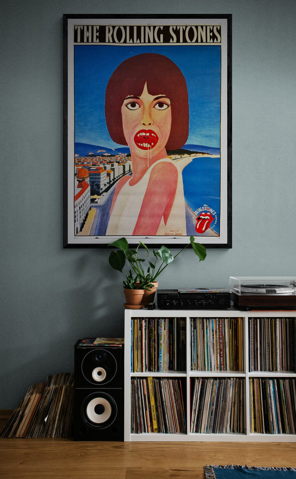 Tadanori Yokoo × The Rolling Stones “DROOL / よだれ” 50th-Anniversary B1 Poster (2012) Offset lithograph on paper | B1 size ≈ 103 × 72.8 cm | Very limited, museum-grade rarity