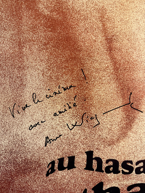 "Au hasard Balthazar", Original First Re-Release Movie Poster 1995 (for 1966 film), Ultra Rare, SIGNED, B2 Size (51 x 73cm) O659