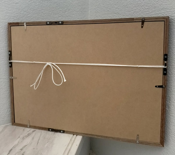 “Godzilla” (ゴジラ), Framed Original Ultra Rare Japanese first‑release folded chirashi style flyer for Honda’s 1954 kaijū classic — Size: c. 25.7 × 36.4 cm open (folds to c. 25.7 × 18.2 cm, B5‑type)