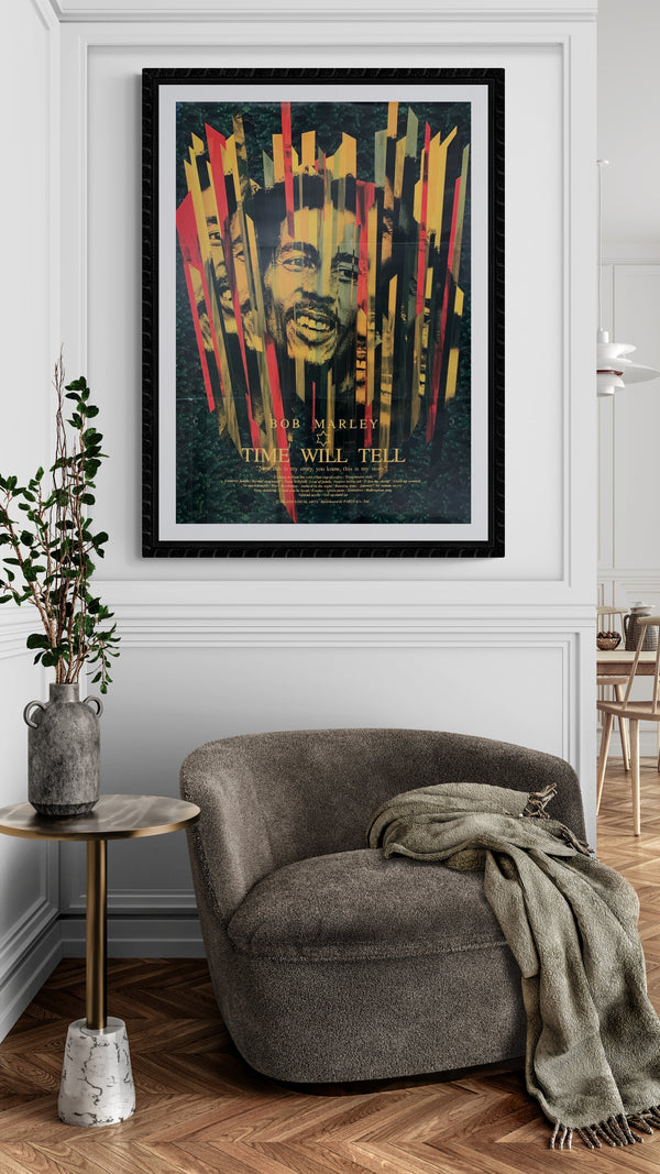 "Bob Marley: Time Will Tell", Original Release Japanese Movie Poster 1992, B2 Size (51 x 73cm) C175