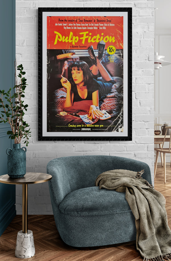"Pulp Fiction", Original Video Release Japanese Movie Poster 1994, B2 Size (51 x 73cm) D69